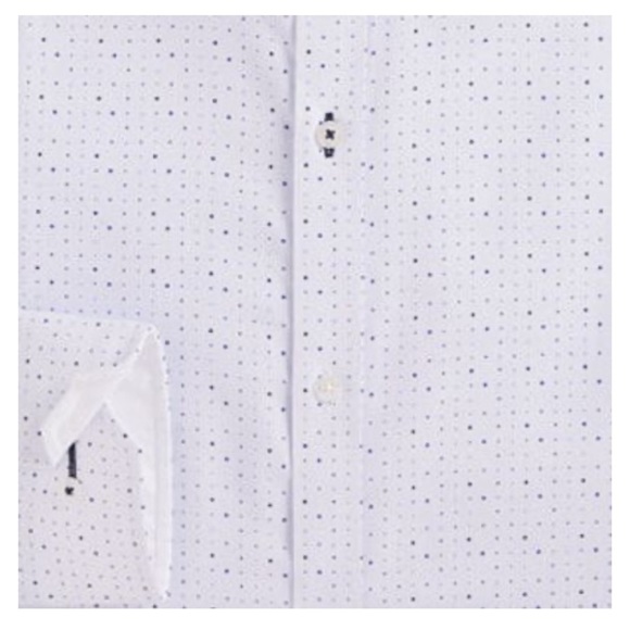 DANIEL HECHTER tip top modern fit non-Iron dot print dress shirt - Picture 2 of 14